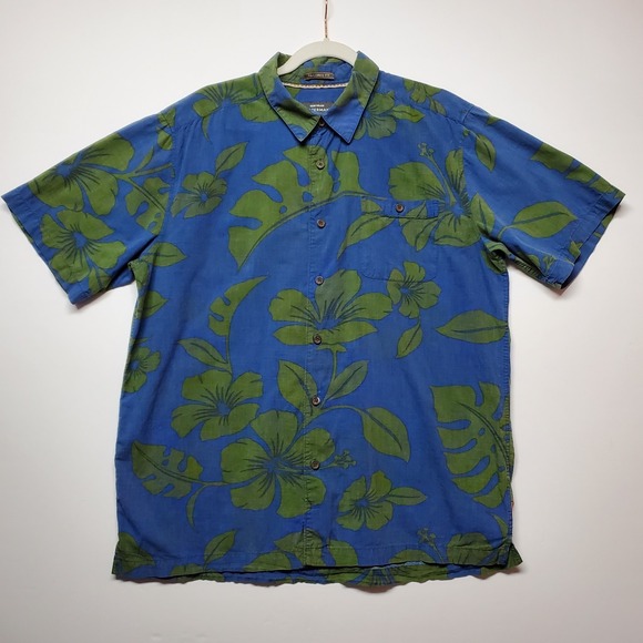 Quiksilver Other - Quiksilver Waterman Collection Shirt Men's L Big Island Surf Button Up Travel‎
